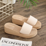 hulianfu  Beach Faux Linen Women Slippers Flat Heel Outdoor Summer Lightweight Slides Sewing Cross Strap Ladies Shoes Female Sandals