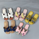 hulianfu Summer New Girl's Casual Outer Wear Slippers Soft Bottom Non-slip Beach Slippers Girl Shoes