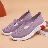 hulianfu Cloth Shoes Women's Summer New Walking Shoes Soft Bottom Soft Face Mother Shoes Light and Comfortable Elderly Shoes Women Shoes