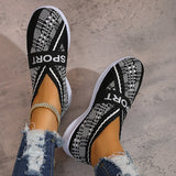 Soft Sole Knitted Sneakers for Women  Autumn Breathable Mesh Casual Walking Shoes Woman Plus Size 43 Flat Heels Loafers