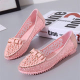 Women's Flats Flat Sandals Comfort Shoes Wedding Daily Summer Flat Heel Round Toe Elegant Casual Faux Leather Loafer Floral White Pink Blue