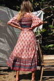 hulianfu hulianfu Bohemian Printed Midi Dress(3 colors)