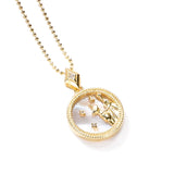 hulianfu Fashion Solid Zodiac Necklace