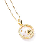 hulianfu Fashion Solid Zodiac Necklace