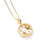 hulianfu Fashion Solid Zodiac Necklace