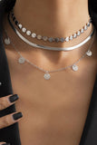 hulianfu Fashion  Simplicity Solid Split Joint Necklaces