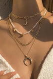 hulianfu Fashion  Simplicity Geometric Split Joint Necklaces