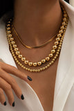 hulianfu Fashion Daily Solid Split Joint Necklaces