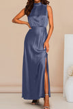 hulianfu Celebrities Elegant Solid Halter A Line Dresses(5 Colors)