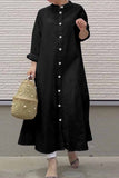 hulianfu Street Solid Mandarin Collar Shirt Dress Dresses(3 Colors)