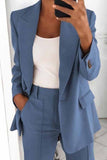 hulianfu hulianfu Two-Piece Fashion Lapel Slim Cardigan Blazer(5 Colors)