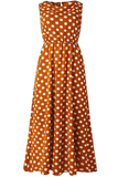 hulianfu Polka Dot Round Neck Dress（5 colors）