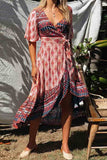 hulianfu hulianfu Bohemian Printed Midi Dress(3 colors)