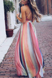 hulianfu Sling Bohemian Print Maxi Dress