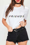 hulianfu colorful letters print T-shirt