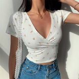 hulianfu Blouse Women V Neck Shrot Sleeve Shirts Summer Elegant Office Ladies Slim Fit Off Shoulder Solid Color Womens Sexy Tops