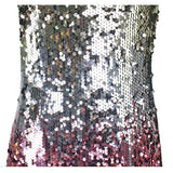 hulianfu hulianfu V-Neck Sexy Sequin Suspenders Mini Dresses