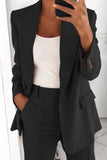 hulianfu hulianfu Two-Piece Fashion Lapel Slim Cardigan Blazer(5 Colors)