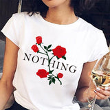 hulianfu Rose T-shirt