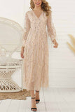 hulianfu hulianfu Fringed Sequin Reversible Dress