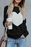 hulianfu hulianfu Heart Shaped Sweater(4 Colors)