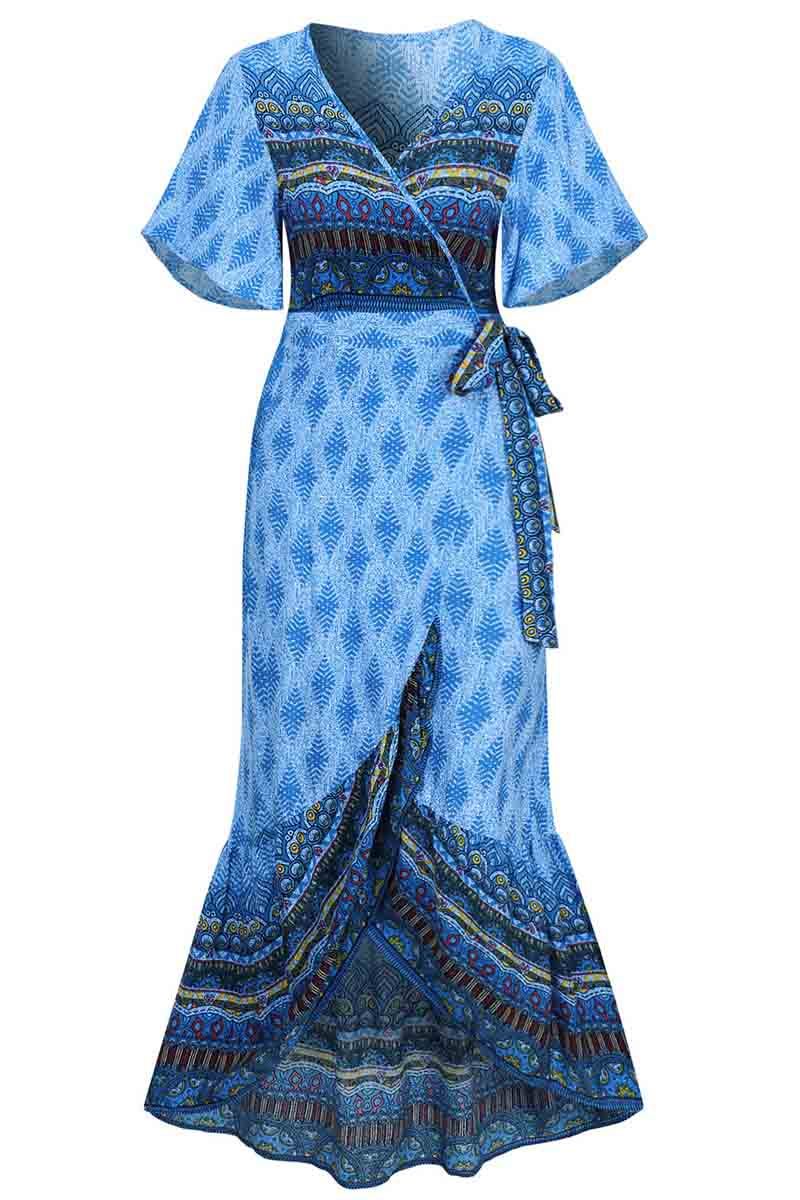 hulianfu hulianfu Bohemian Printed Midi Dress(3 colors)