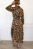 hulianfu hulianfu V Neck Sexy Leopard Dress（4 colors）