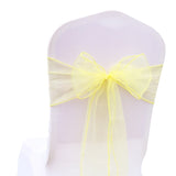 HULIANFU Wedding Decoration Organza Chair Sashes Bow For Party Christmas Halloween hotel Chair Decoration Supplies(Pack of 50pcs  pink)