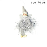 HULIANFU New Year  Gifts Cute Angel Ski Dolls Navidad Hanging Pendant Christmas Home Decor Xmas Tree Ornaments Noel Natal Decoration