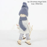 HULIANFU New Year  Gifts Cute Angel Ski Dolls Navidad Hanging Pendant Christmas Home Decor Xmas Tree Ornaments Noel Natal Decoration