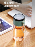 HULIANFU Portable and Simple Office Cup Juice Cup Cold Drink Glass Travel Wine Glass Double Wall Wine Glass Creative Caneca Home Eg50bl