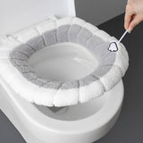 HULIANFU Universal Four Seasons Thickened Househol Soft Mat Autumn Winter Toilet Cover Toilet Seat Cushion Thick Plush Warm Pads