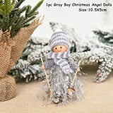 HULIANFU New Year  Gifts Cute Angel Ski Dolls Navidad Hanging Pendant Christmas Home Decor Xmas Tree Ornaments Noel Natal Decoration