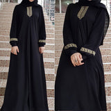 hulianfu NEW Dubai kaftan Dress Muslim Party Abaya Women Arabic Lace Cardigain Patchwork turkey Islam Prayer caftan marocain dresses