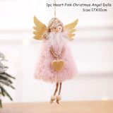 HULIANFU New Year  Gifts Cute Angel Ski Dolls Navidad Hanging Pendant Christmas Home Decor Xmas Tree Ornaments Noel Natal Decoration