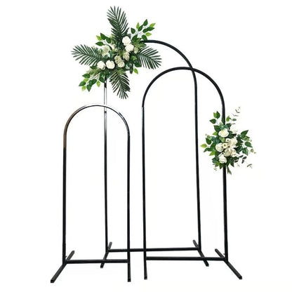 HULIANFU Wedding Arch Iron Pipe Irregular Shape Arch Stand Wedding Metal Props Backdrop Artificial Flower Stand wrought iron screen