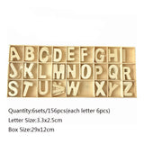 HULIANFU Wooden Letters Natural Alphabet Letters And Numbers Personalised DIY Craft Home Decor Wedding Birthday Xmas Party Name Design
