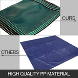 HULIANFU VEVOR Pool Safety Cover Rectangle Inground Pool Cover Green Mesh Solid Pool Safety Cover for Winter Safety Swimming Pool Cover