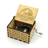 HULIANFU Jurassic Park Friends Music Box You Are My Sunshine Wooden Hand Crank Christmas Gift Birthday Gift New Year  Gift Drop shipping