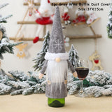 HULIANFU   Xmas Wine Bottle Dust Cover Noel Navidad Christmas Decoration for Home Dinner Decor Christmas Gift Tree Ornament New Year 2023