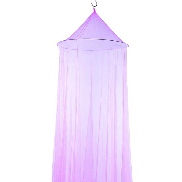 HULIANFU Romantic Pink Round Mosquito Lace Net For Baby Hung Dome Bed Dome Tents Baby Adults Ceiling Hanging Canopy Decor