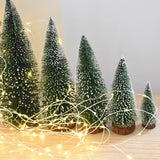 HULIANFU Mini Pine Christmas Tree Artificial Tabletop Decorations Festival Plastic Miniature Trees  New Year Decorations for Xmas