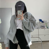 plus size Hoodies Women Harajuku streetwear kawaii oversized zip up sweatshirt clothing korean style long sleeve tops