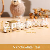 HULIANFU Merry Christmas Wooden Train Ornament Christmas Decoration For Home Santa Claus Gift Natal Navidad Noel  New Year Xmas Decor