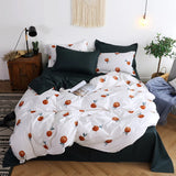 HULIANFU Nordic Duvet Cover Set Leaf Striped Star Bedding Set Single Double Queen King Size240x220 Simple Polyester Quilt Cover Bed Sheet