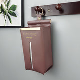 HULIANFU Leather PU Tissue Box Simple Toilet Tissue Bag Car Tissue Holder Removable Hanging Home Decorative Tissue Cover Kitchen Storage