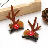 HULIANFU 2023 Christmas Headband Adornment Cute Antler Festival Style Headband Reindeer Ornaments Party Horns Cosplay Accessories