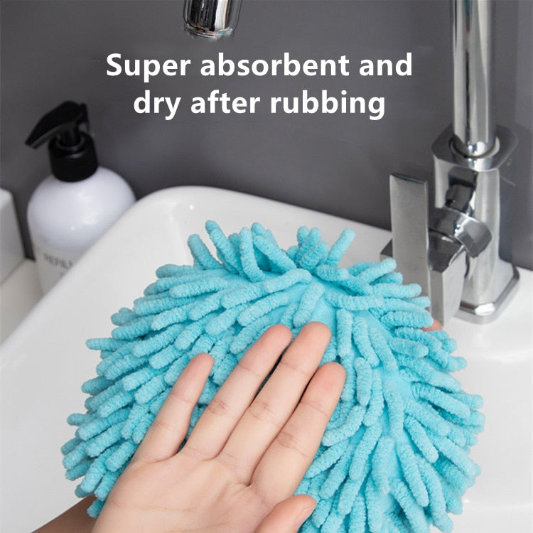 HULIANFU Wipe Hands Towel Ball Kitchen Lint-Free Clean Bathroom Absorbent Quick-Drying Towel Soft Touch Hand-Cleaning Home Health