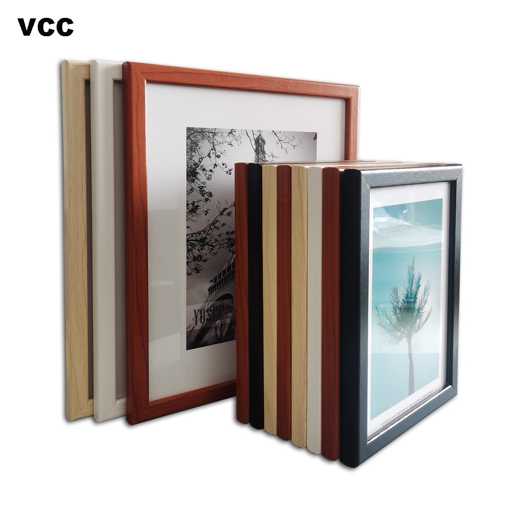 HULIANFU Photo Frame For Wall Picture Frame 9x13 13x18 20x25cm Pleix Glass Inside Classic Frames For Pictures