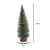 HULIANFU Mini Pine Christmas Tree Artificial Tabletop Decorations Festival Plastic Miniature Trees  New Year Decorations for Xmas